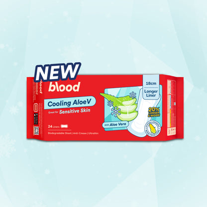 [NEW] Cooling AloeV Longer Liner (18cm) ❄️